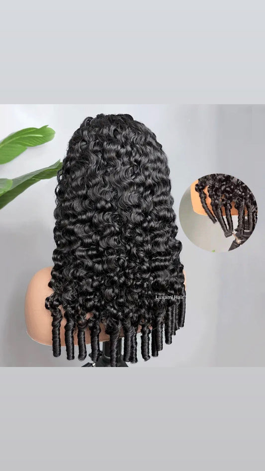 Burmese Curly Half Wig