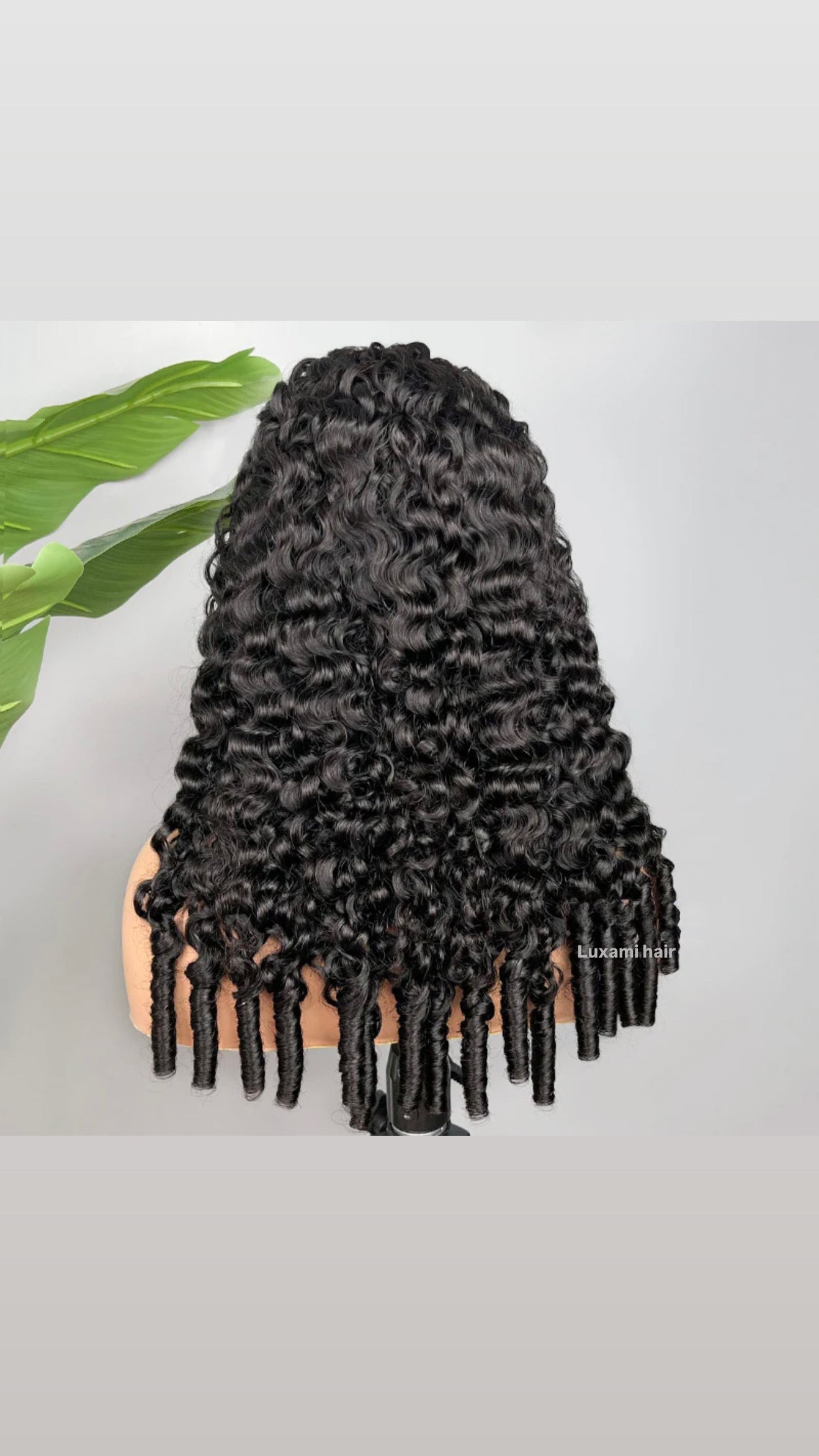 Burmese Curly Half Wig